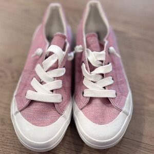 Harper Canyon Pink Canvas Sneakers with White Laces Sz 13 Girl’s